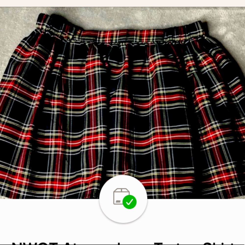 NWOT Atmosphere Tartan Skirt